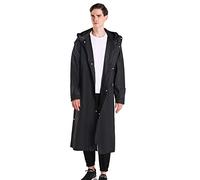 Capes pluie imperméables hommes femmes Poncho Respirant avec Capuche Camping Randonnée Voyage Bande Réfléchissante Matériau EVA Léger et Imperméable idéal pour l'extérieur