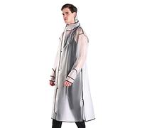 Capes pluie imperméables hommes femmes Poncho Respirant avec Capuche Cape Longue Réutilisable Bande Réfléchissante Ripstop Léger et Imperméable pour concert en plein air