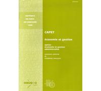 Capet Section Economie Et Gestion Option Economie Et Gestion Administrative - Concours Externe, Troisième Concours
