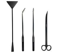 capetsma Pince à épiler en Acier Inoxydable pour Plantes d'aquarium Long Outils d'Aquascaping Ciseaux Spatule Plantes Aquatiques Ensemble d'outils pour Eau Douce et Eau salée