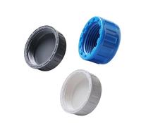 Capeur d'extrémité Pipe de tuyau de capuche femelle Capuchage à étage du capuchon à l'épreuve des fuites bleu 40mm