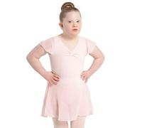 Capezio 11305c Robe à Manches Courtes pour Femme M Rose