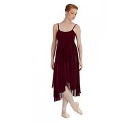 Capezio 126 Camisole Empire Robe de Danse pour Adulte Taille Unique Bordeaux