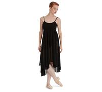 Capezio Caraco Empire Robe de Danse, Costume de Danse élégant avec Justaucorps et Jupe en Georgette Fluide, Robe lyrique sans Manches pour Femme, idéale pour la Danse lyrique et Ballet