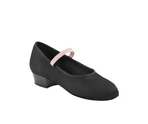 Capezio Chaussures Academy avec Talon de 2,5 cm Personnage Femme, Noir, 4 UK