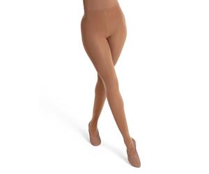 Capezio Collant de Transition Ultra Doux avec Ceinture Auto-tricotée Femmes, Maple, S/M