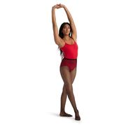 Capezio Collant Professionnel Strass Fishnet serré, Noir, M Femmes