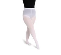 Capezio Collant Studio Basics pour femme, blanc, Large-X-Large
