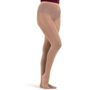 Capezio Collants Hold & Stretch pour femmes, collants polyvalents pour femmes, semi-opaques, collants de danse professionnels sans couture avec ceinture élastiquée pour l'entraînement et la performance - Light Suntan, XL (très large)