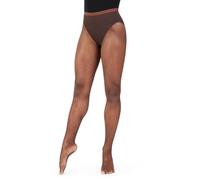 Capezio Collants Professionnels en résille sans Couture, châtaigne, S-M Femme