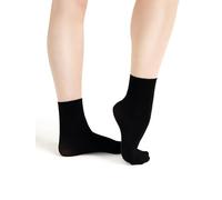 Capezio côtelées Chaussette de Ballet, Noir, Taille Unique Femme