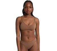 Capezio Femme Seamless Clear Back Bra Soutien-Gorge De Sport, Moka, S EU