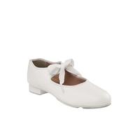 Capezio Fille PU Jr. Tyette Tap Shoe-Child, Blanc, 13 W