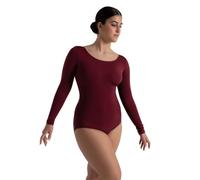 Capezio Justaucorps à Manches Longues, Bordeaux, M Femme