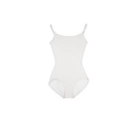 Capezio Justaucorps caraco avec bretelles réglables pour femme, blanc, M