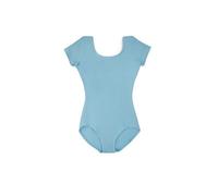 Capezio Justaucorps classique – Manches courtes – Femme – Bleu clair – M