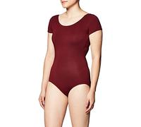Capezio Justaucorps classique à manches courtes pour femme, bordeaux, L
