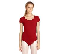 Capezio Justaucorps classique à manches courtes pour femme, garnet, L