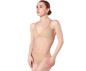 Capezio Leotard Plongeant En Maille Pour Ventre Nu 3763W Noir Nude