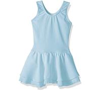 Capezio Robe débardeur double couche - Pour filles, bleu clair, intermédiaire