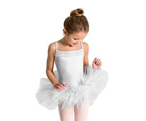 Capezio Robe Tutu à Volants pour Femme 11307c S Blanc