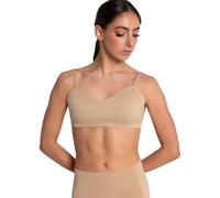 Capezio Soutien-Gorge Bandeau Dos Nu sans Couture Sport, Transparent, Beige, XS Femme