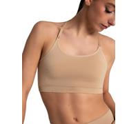 Capezio Soutien-Gorge Long Transformable sans Couture Sport, Beige, XS Femmes