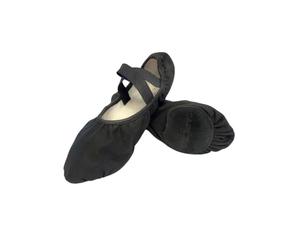 Capezio Stella Canvas Ballet Shoe, Noir, 11 M