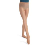 Capezio Ultra Shimmery Footed Tight Collants, Toast Clair, S Femmes