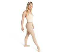 Capezio Ultra Soft Transition Tight with Self-Knit Waistband Collants Femme, Nude, L-XL
