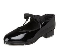 Capezio Women's N625 Jr. Tyette Tap Shoe,Black Patent,7.5 M US