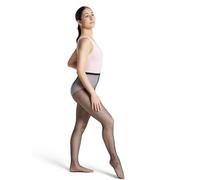 Capezio Women's Professional Fishnet Tight With Seams,Black,Medium/Tall