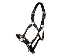Capezza per cavalli in cuoio e nylon modello NeonFlash Hkm Sports Equipment