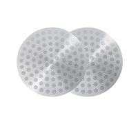 CAPFEI Lot de 2 filtres à expresso Puck Screen 54 mm | 0,8 mm d'épaisseur en acier inoxydable 180 μm pour porte-filtre Sage/Breville 54 mm