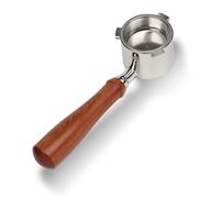 CAPFEI Porte-filtre sans fond 51 mm uniquement compatible avec Delonghi La Specialista EC9335/9665/9155/9355 | Panier filtrant 0,3 mm | Poignée en bois
