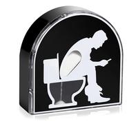 Capgoost Sablier de toilette de 5 minutes, minuterie de toilette, tabouret de toilette créatif, outil de chronométrage de brosse pour enfants, jouet décoratif pour la maison, cadeau amusant pour homme