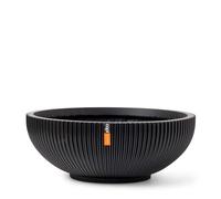 Capi Europe - Bol Groove Black & Gold - 40x15 - Noir - Ouverture Ø36 - Pot pour l'intérieur - BGVBL037