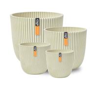 Capi Europe - Coffret Cadeau Pot Boule Groove Made with - Taille L - Sciure de Bois Beige - Ouverture Ø25 - Pot intérieur et extérieur - Taille-IGSW-5
