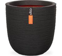 CAPI EUROPE Jardiniere NATURE RIB - 54x52 cm - Noir