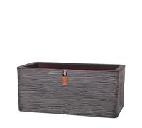 Capi Europe - Jardinière rectangulaire Rib NL - 73x39x32 - Anthracite - Ouverture Ø39 - Pot intérieur et extérieur - KOFZ963