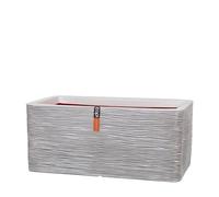 Capi Europe - Jardinière rectangulaire Rib NL - 73x39x32 - Ivoire - Ouverture Ø39 - Pot intérieur et extérieur - KOFI963