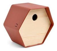 Europe Maison d'oiseaux rond Hive - 19x23x20 - Marron