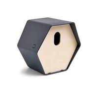 Capi Europe - Maison pour Oiseaux Ovale Hive - 19x23x20 - Anthracite - CAPI Biodiversity Hive - AHBIA002