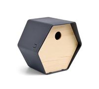 Capi Europe - Maison pour Oiseaux Ronde Hive - 19x23x20 - Anthracite - CAPI Biodiversity Hive - AHBIA001