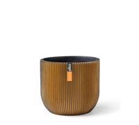 Capi Europe - Pot Boule Groove Black & Gold - 17x15 - Or - Ouverture Ø15 - Pot pour l'intérieur - BGVGB133