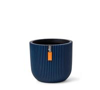 Capi Europe - Pot Boule Groove Colours - 17x15 - Bleu foncé - Ouverture Ø15 - Pot pour l'intérieur - BGVDB133
