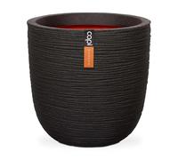 Capi Europe - Pot Boule Rib NL - 35x34 - Noir - Ouverture Ø35 - Pot intérieur et extérieur - KBLR932