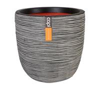 Capi Europe - Pot Boule Rib NL - 55x53 - Anthracite - Ouverture Ø46 - Pot pour Une Utilisation à l'intérieur et à l'extérieur - Incassable - 100% Recyclable - KOFZ935