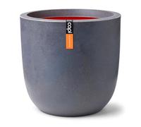 Capi Europe - Pot Boule Smooth NL - 43x41 - Gris foncé - Ouverture Ø43 - Pot intérieur et extérieur - KDG933