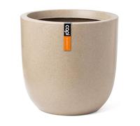 Capi Europe - Pot Boule Waste Smooth NL - 35x34 - Terrazzo Beige - Ouverture Ø35 - Pot intérieur et extérieur - KTB932